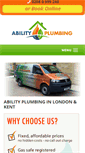 Mobile Screenshot of abilityplumbers.co.uk